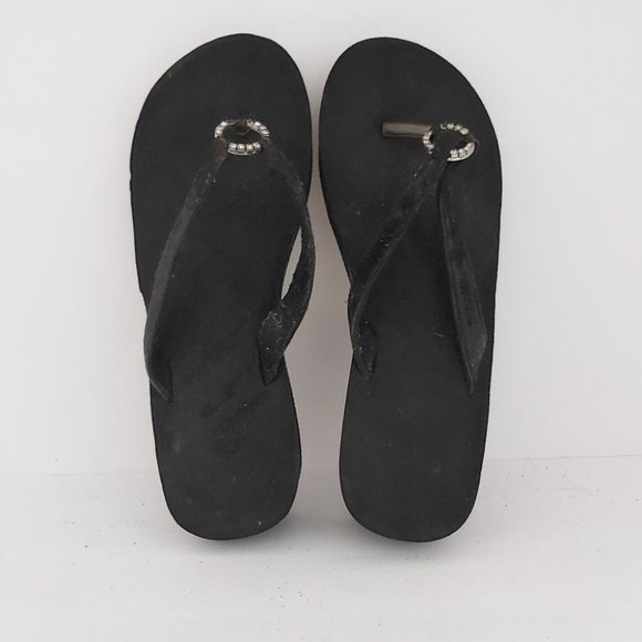 Women's CZ Ring Platform Flip Flop Sandals 7-8 - Picture 6 of 7